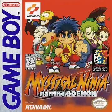 Ganbare Goemon: Sarawareta Ebisumaru! Game Boy box art
