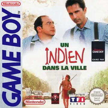 Indien dans la Ville, Un Game Boy box art