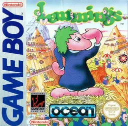 Lemmings Game Boy box art