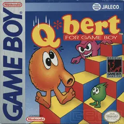 Q-bert for Game Boy Game Boy box art