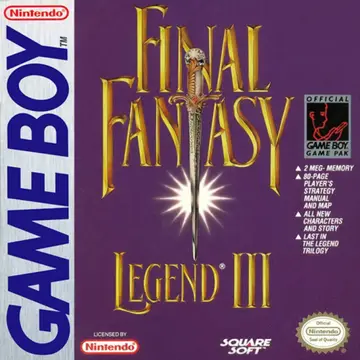 Sa-Ga 3: Jikuu no Hasha Game Boy box art