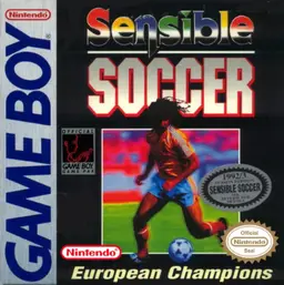 Sensible Soccer: European Champions Game Boy box art