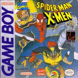 Spider-Man: X-Men: Arcade's Revenge Game Boy box art
