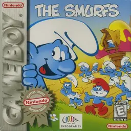 The Smurfs Game Boy box art