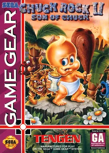 Chuck Rock II: Son of Chuck Game Gear box art
