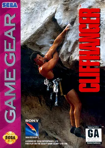 Cliffhanger Game Gear box art