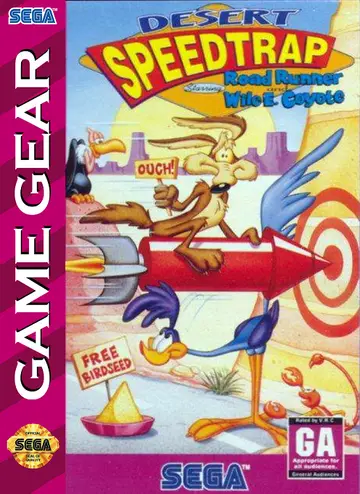 Desert Speedtrap Starring Road Runner and Wile E. Coyote Game Gear box art
