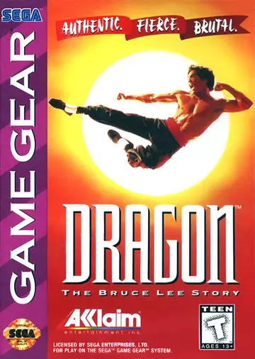 Dragon: The Bruce Lee Story Game Gear box art