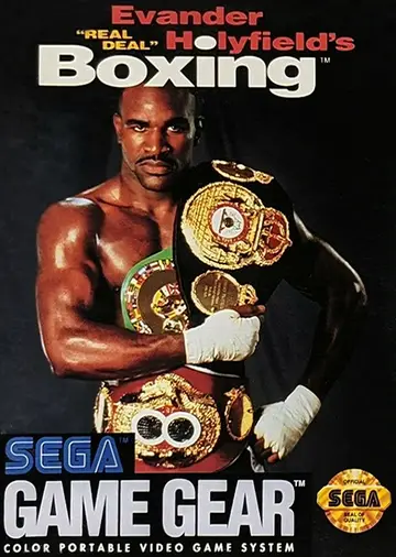 Evander Holyfield's 'Real Deal' Boxing box art