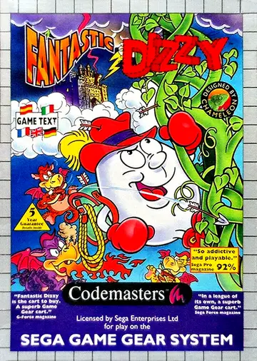 Fantastic Dizzy Game Gear box art
