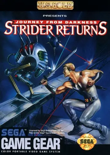 Journey from Darkness: Strider Returns Game Gear box art