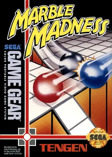 Marble Madness Game Gear box art