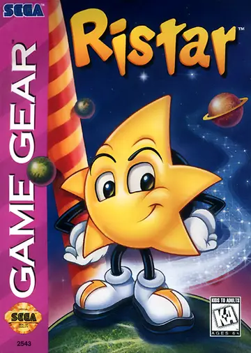 Ristar Game Gear box art