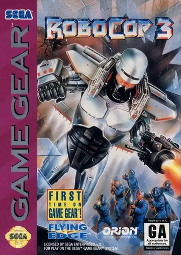 RoboCop 3 Game Gear box art