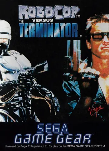 RoboCop versus The Terminator Game Gear box art
