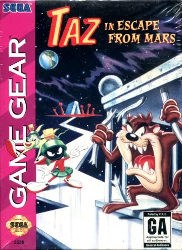 Taz in Escape from Mars box art
