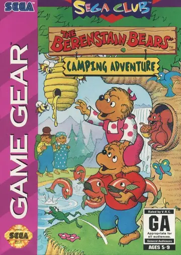 The Berenstain Bears' Camping Adventure Game Gear box art