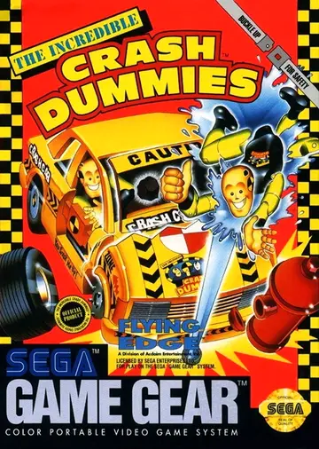 The Incredible Crash Dummies Game Gear box art