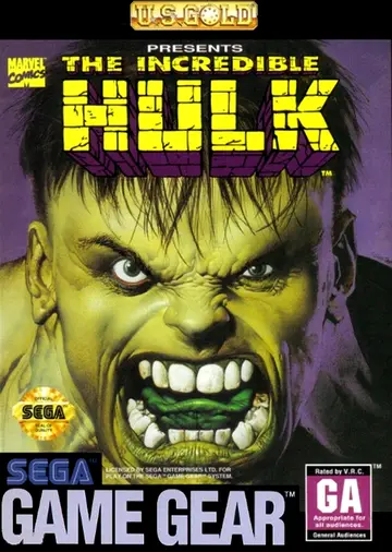 The Incredible Hulk Game Gear box art