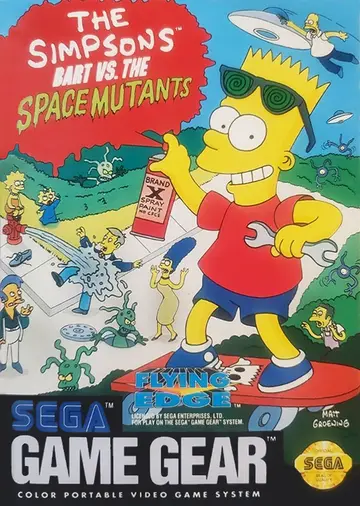 The Simpsons: Bart vs. the Space Mutants Game Gear box art