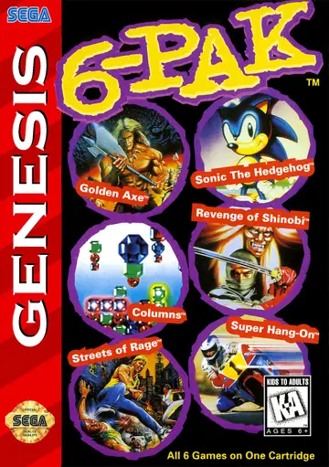 6-Pak Genesis box art