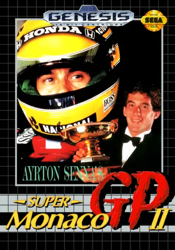 Ayrton Senna's Super Monaco GP II box art