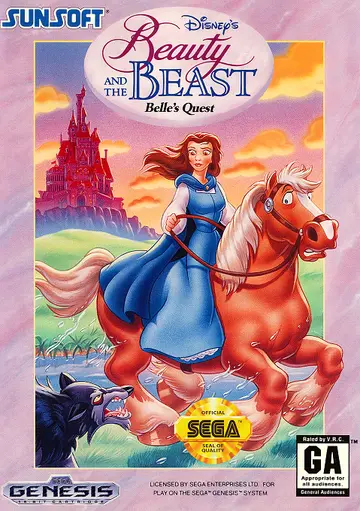 Beauty and the Beast: Belle's Quest Genesis box art