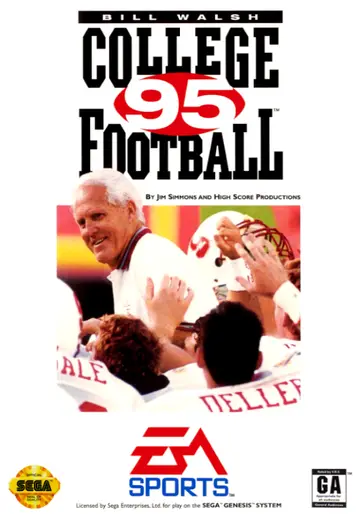 Bill Walsh College Football '95 Genesis box art