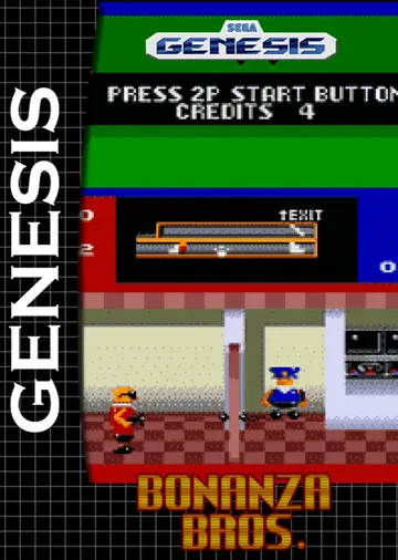 Bonanza Bros. Genesis box art