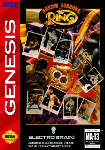 Boxing Legends of the Ring Genesis box art