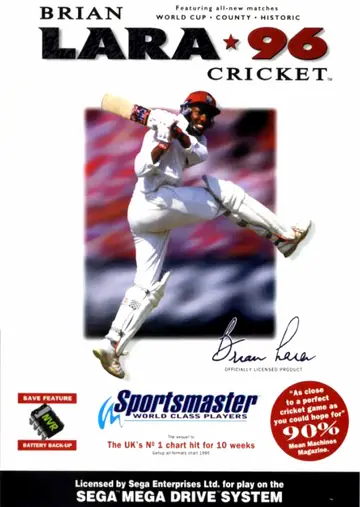 Brian Lara Cricket '96 box art