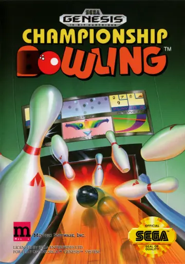 Championship Bowling Genesis box art