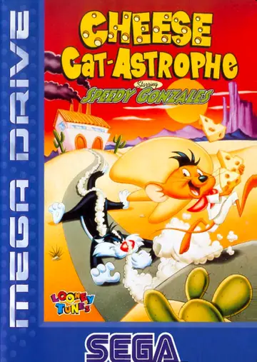 Cheese Cat-Astrophe starring Speedy Gonzales Genesis box art