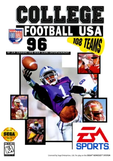 College Football USA 96 box art
