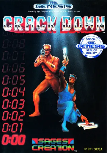 Crack Down Genesis box art