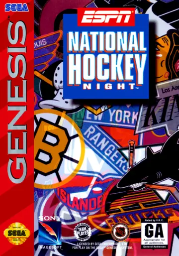 ESPN National Hockey Night Genesis box art