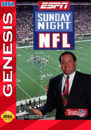 ESPN Sunday Night NFL Genesis box art