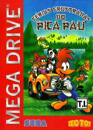 Férias Frustradas do Pica-Pau Genesis box art