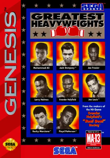 Greatest Heavyweights Genesis box art