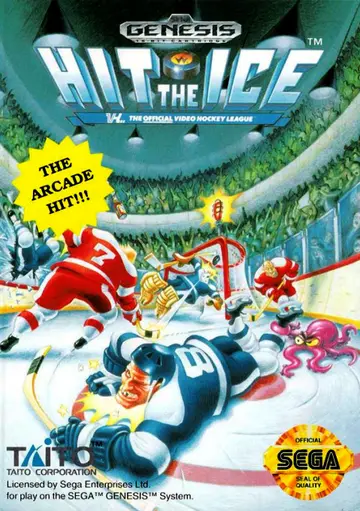 Hit the Ice: VHL: The Official Video Hockey League Genesis box art