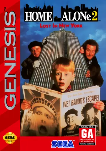 Home Alone 2: Lost in New York Genesis box art