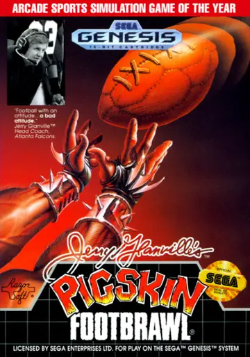 Jerry Glanville's Pigskin Footbrawl Genesis box art