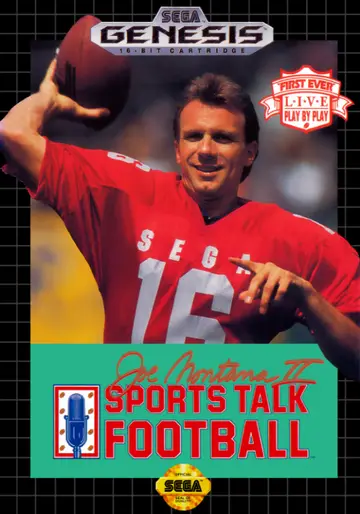 Joe Montana II: Sports Talk Football Genesis box art