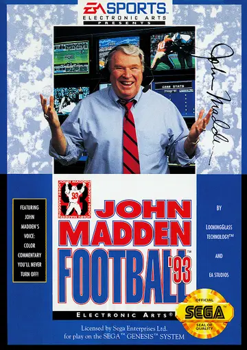 John Madden Football '93 box art