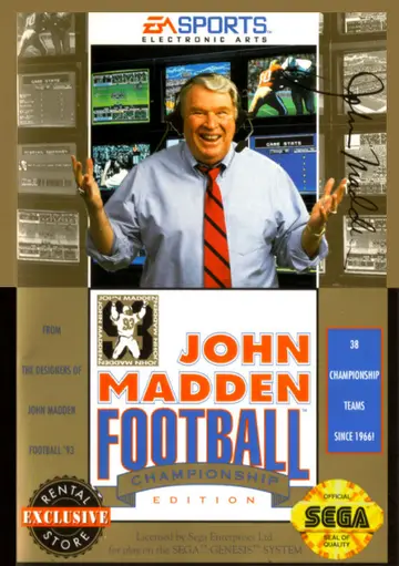 John Madden Football: Championship Edition box art
