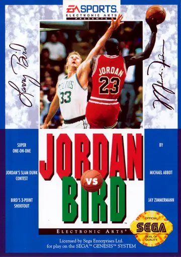 Jordan vs Bird Genesis box art