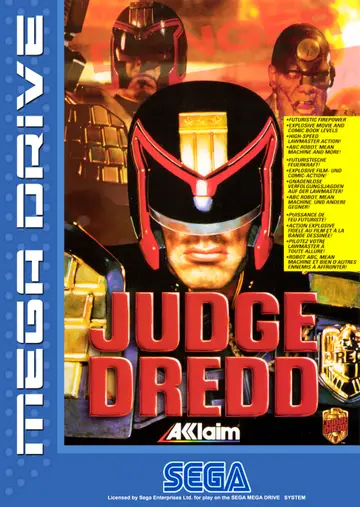 Judge Dredd Genesis box art