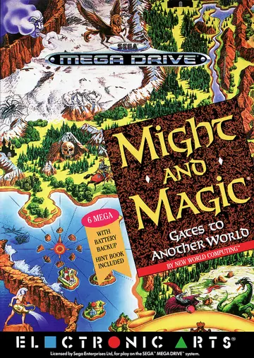 Might and Magic: Gates to Another World Genesis box art