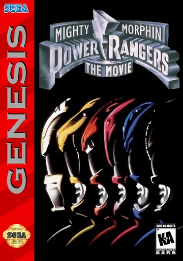 Mighty Morphin Power Rangers: The Movie Genesis box art