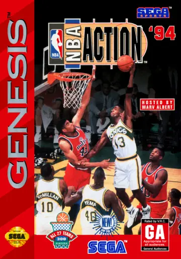 NBA Action '94 Genesis box art